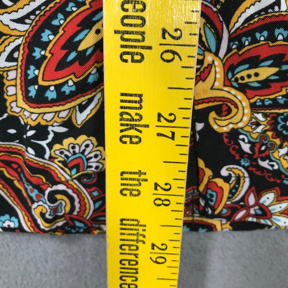 Denim & Flower Shirt Mens Large Paisley Viscose Short Sleeve Lightweight NEW - Picture 6 of 10